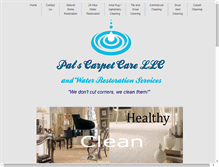 Tablet Screenshot of patscarpetcare.com